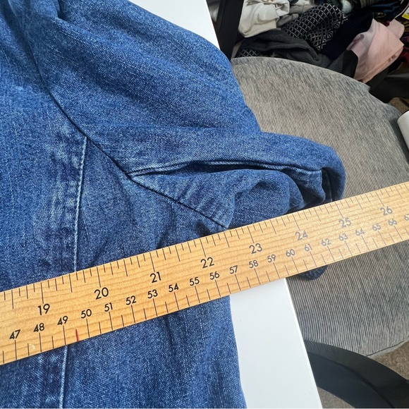 Vintage Northern Reflections Embroidered Denim Blazer Jacket size xl - Picture 6 of 7